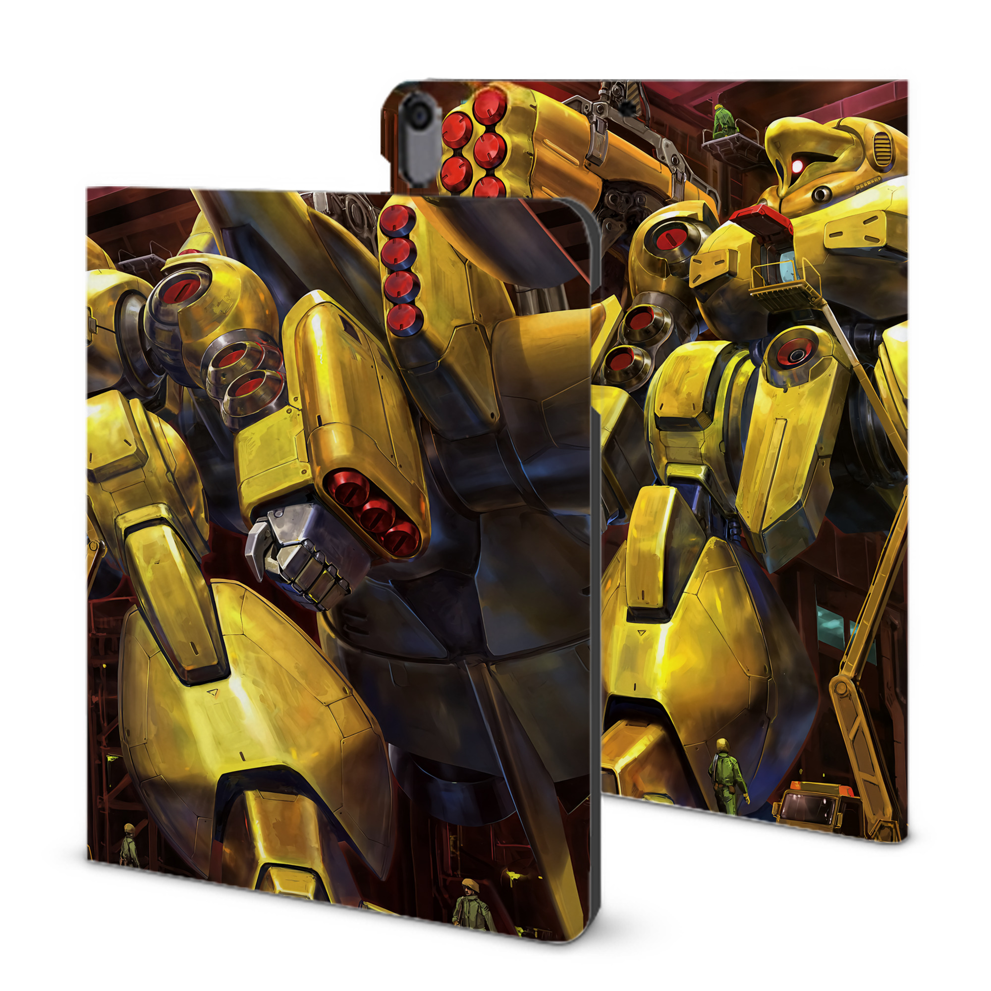 （画像用） 機動戦士ガンダム Mobile Suit Gundam IPad ケース ブック型 PUレザー TPU 耐衝撃 軽量 薄型 ペン収納なし 全面保護 IPad 各モデル対応